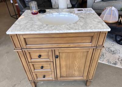 Birchlane Rivers vanity $499.99 ORIGINALLY PAID $750 was never used, did not fit space