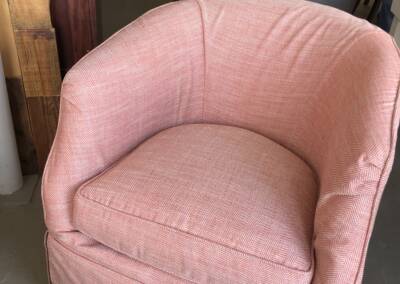 Custom chair slipcover