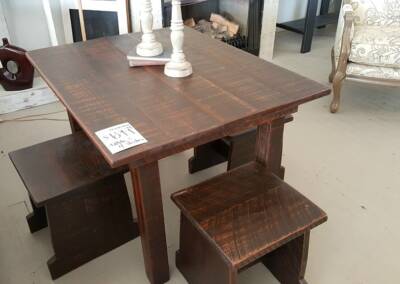 EGF 6 Custom Table and stools