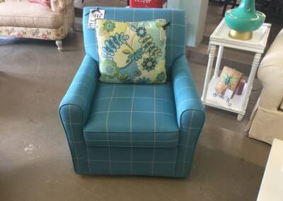EGF 62 Blue Pattern Custom Order Chair