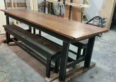 EGF 63 Custom table and benches