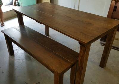 EGF 78 Custom table and bench