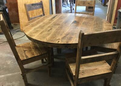 EGF 84 Custom chairs and round table