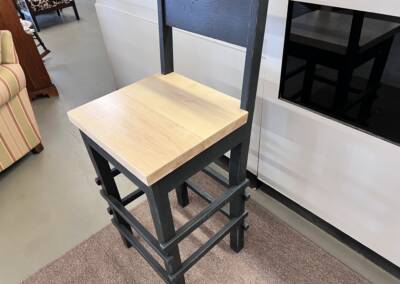 EGF- solid oak barstools with maple seats