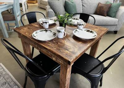 Custom made solid pine table