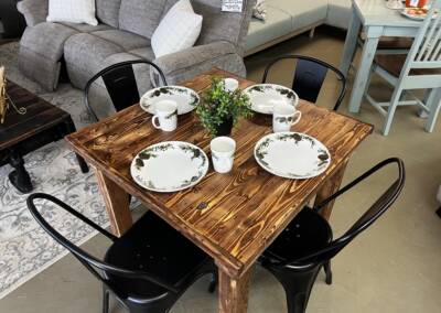 Custom made solid pine table