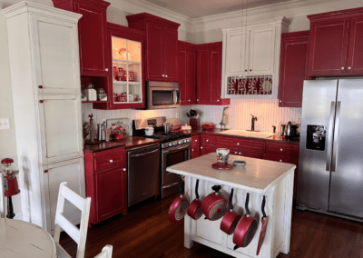 Custom kitchen cabinets, countertops, and island