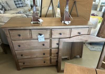 MAR-13 Vaughan Bassett dresser with mirror $1,199.99 ONLY ONE YEAR OLD