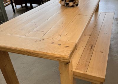 Custom made table and benches