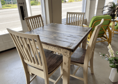 Custom made table and chairs