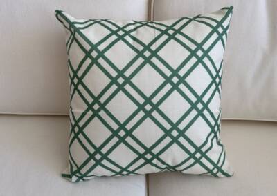 EGF Green pattern pillow