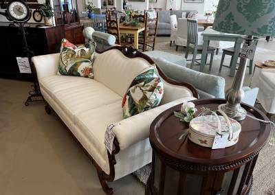 Victorian sofa recently reupholstered NOW $499.99