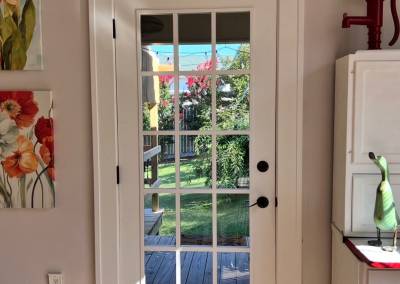 custom door with transom window finally finished and installed