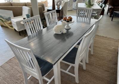 Custom made farmhouse table and chairs