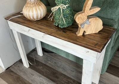custom end table that saves space