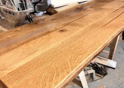 The slab for counter tops. Beautiful white oak