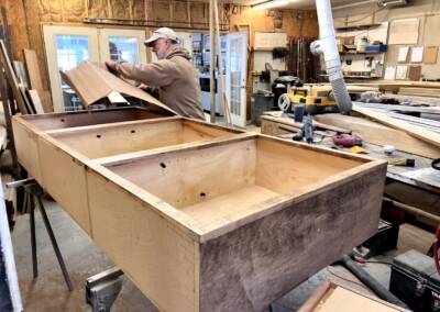 Building custom kitchen cabinets